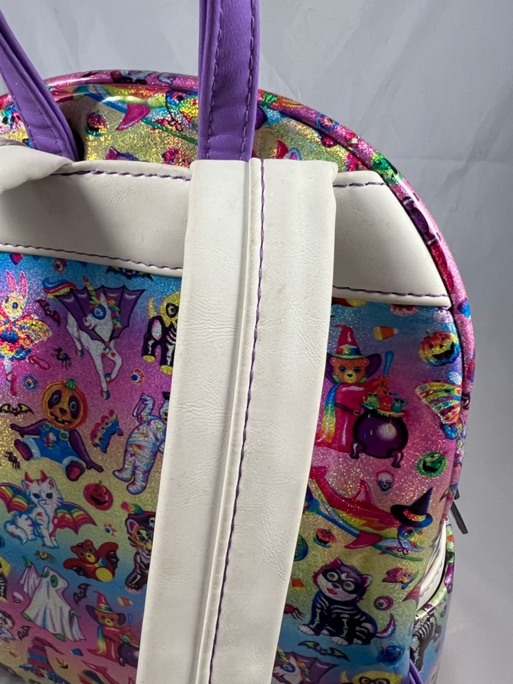 Loungefly Lisa Frank Halloween Print Mini Backpack Limited Glow In The Dark Rare - Picture 12 of 16